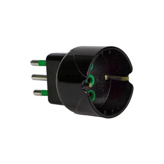 OEM 50 X Fme 82.601 Adattatore 10a 2p+t-schuko Garanti Nero