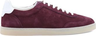 Brunello Cucinelli Sneakers in pelle scamosciata - Rosso