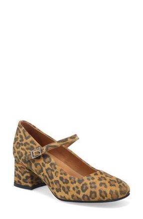 Miz Mooz Gabbie Mary Jane Pump in Leopard at Nordstrom Rack, Size 9.5-10Us / 41Eu