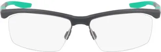 Nike Rectangle Semi Rim Eyeglasses - Gray