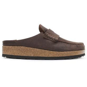 Birkenstock Naples Oiled Leather Unisex Comfort Shoes - Habana - Size:UK 9