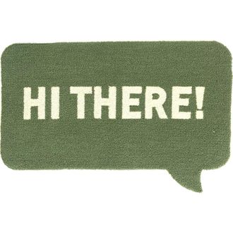 R16 Home Hi There Doormat in Green White at Nordstrom Rack, Size 24X36