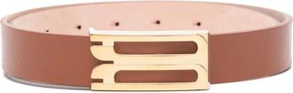 Victoria Beckham Cintura Regular B Buckle - Marrone