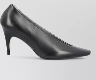Balenciaga leather v-neck stiletto pumps