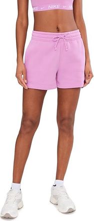 Nike Sportswear Phoenix Fleece Mid-Rise 4 Shorts Womens Shorts Light Magenta/Sail : XL (US 16-18) 4, Cotton/Polyester