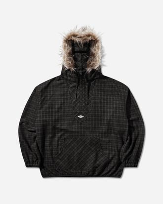 Umbro Flannel Fur Anorak Dark Brown