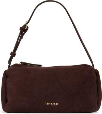 Ted Baker Nicki Suede Shoulder Bag in Espresso Suede at Nordstrom Rack