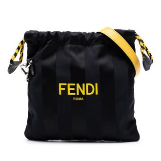 Fendi Pre-owned Fendi Small Pequin Nylon Pack Pouch Crossbody Ladies ET6EJCESI5451AJE