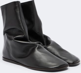 Christophe Lemaire Glove leather ankle boots