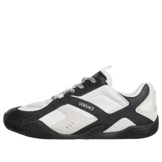 Versace Galaxia Leather Sneakers Black White 1017878-1A12892_2W020