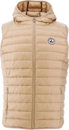 Jott Hooded Sleeveless Puffer Jacket - Heren - Bodywarmers - Beige - 5XL - Jassen