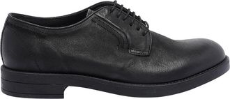 Pawelk's Black Ban Lace Up Shoes