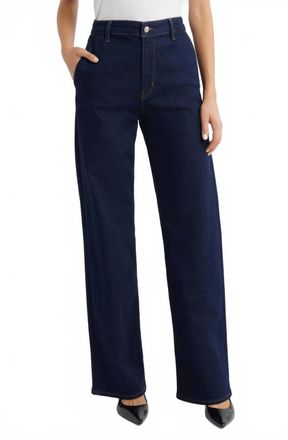 Frame Denim Straight Trouser Pant In Rinse