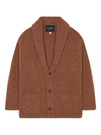 Alanui shawl-collar button cardigan - Brown