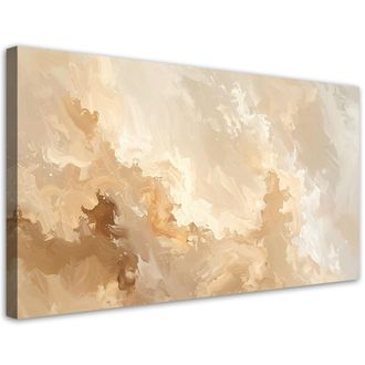 Feeby Impresi&oacute;n De Imagen, Imitac&oacute;n De Pintura Abstracta En Tonos Pastel Beige, 120x60