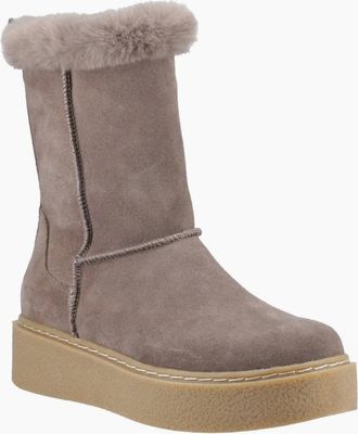Hush Puppies Womens Becca Womens Calf Boots - Brown - Size: 6