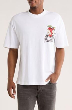 AllSaints Tempter Cotton Graphic T-Shirt in Optic White at Nordstrom Rack, Size Xx-Large