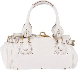 Chlo&eacute; Pre-owned Leren Handtas - Dames - Pre-owned - Wit - Maat: ONE Size Leer