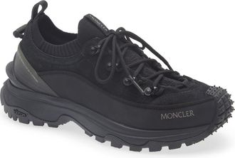 Moncler Trailgrip Lite 3 Low Top Sneaker in Black/black at Nordstrom, Size 38.5