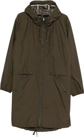 Herno hooded long windbreaker - men - Polyester - 48 - Green