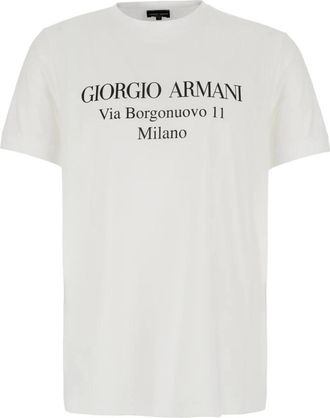 Giorgio Armani Hombre, Camisetas, Blanco, Talla: XL