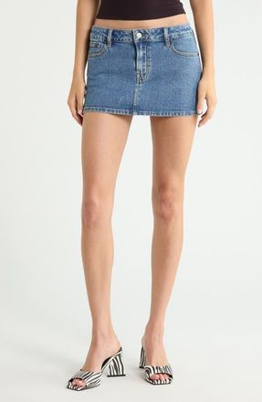 PacSun Piper Denim Miniskirt in Indigo at Nordstrom, Size 26