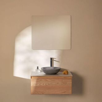 Sklum Conjunto De Mueble De Ba&ntilde;o En Madera De Fresno Tedrik Sklum