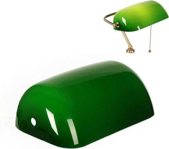 OEM Copertura Per Lampada Da Tavolo, Copertura In Vetro Di Ricambio Per Lampade Da Tavolo, Copertura In Vetro Verde Per Lampade Da Tavolo (22,5 Cm Di Lung