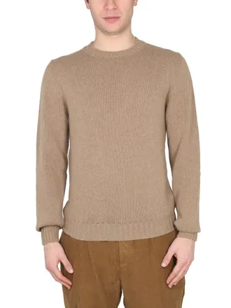 Pantaloni Torino Wool-Angora Blend Sweater - Brown