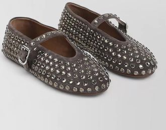 Alaia ballet flats strass flat sole round toe