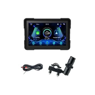 OEM Carplay Inal&aacute;mbrico Para Motocicleta, Android Auto, Pantalla De 5 Pulgadas, Navegaci&oacute;n Gps, Resistente Al Agua, Bluetooth Dual, C&aacute;mara Dual
