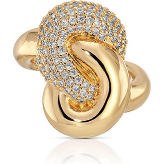 Ettika Love Me Knot Ring in Gold at Nordstrom, Size 8
