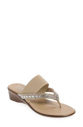 Italian Shoemakers Calver Wedge Sandal in Taupe at Nordstrom Rack, Size 6
