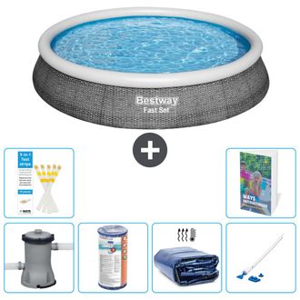Bestway Piscina Bestway Fast Set Redonda - 396x84 Cm - 7-piezas S201