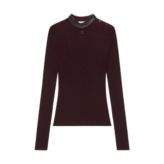 Courr&egrave;ges Prenda de punto - Knitwear - Mujer - Marr&oacute;n - S