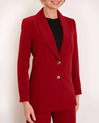 Camilyn Beth Parker Blazer In Burgundy