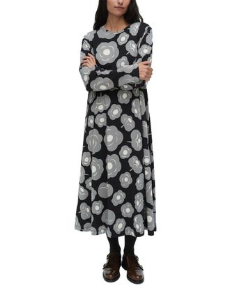 Marimekko Lehtokielo Tumma Jersey Dress