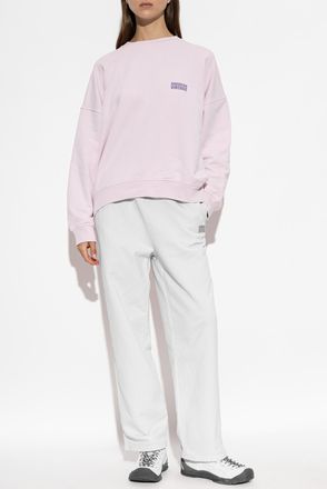 American Vintage Sweatshirt With Printed Logo, Womens, Pink