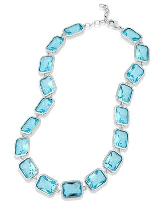 Savvy Cie Jewels Plated Cz Bold Necklace