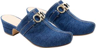 Ferragamo Logo Leather Mule