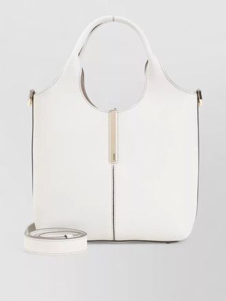 Tod's leather mini tote bag branded metal bar