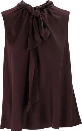 Forte_Forte Lavallisre Top - Tops - Mujer - Marr&oacute;n - M