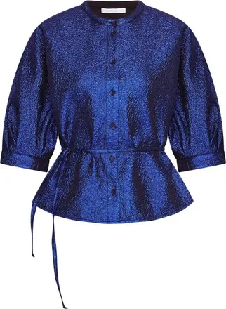 By-Bar Amsterdam Dames, Blouses & Shirts, Blauw, Maat: M