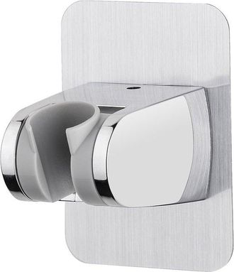 OEM Soporte Adhesivo Para Cabezal De Ducha - Ajustable A 45&deg;, Universal, Para Montaje En Pared, Cromado Plateado