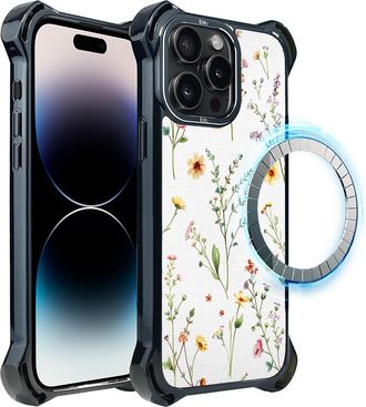 OEM Funda Ibizu Dropguard Ultra Para Iphone 14 Pro Max Con Magsafe, Dise&ntilde;o Pastel Bloom, Summer Bouquet