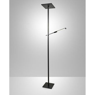Fabas Luce luce l&aacute;mpara de pie led aluminio negro 180 cm