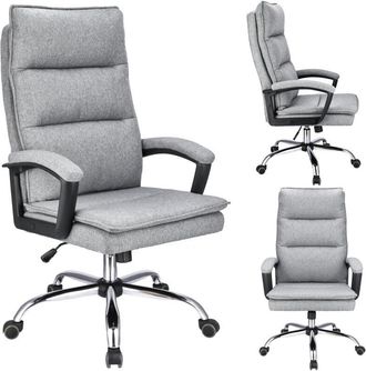 OEM Sill&oacute;n De Oficina Espo, Tela Gris Claro