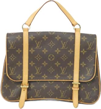 Louis Vuitton Monogram Marron Coated Canvas Backpack (Pre-Owned)