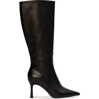 Black Suede Studio Draya80 Boot in Black Leather at Nordstrom, Size 35 Eu