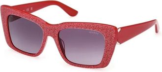 Guess Gu7890 Zonnebril - unisex - Accessoires - Rood - Maat: 55 MM